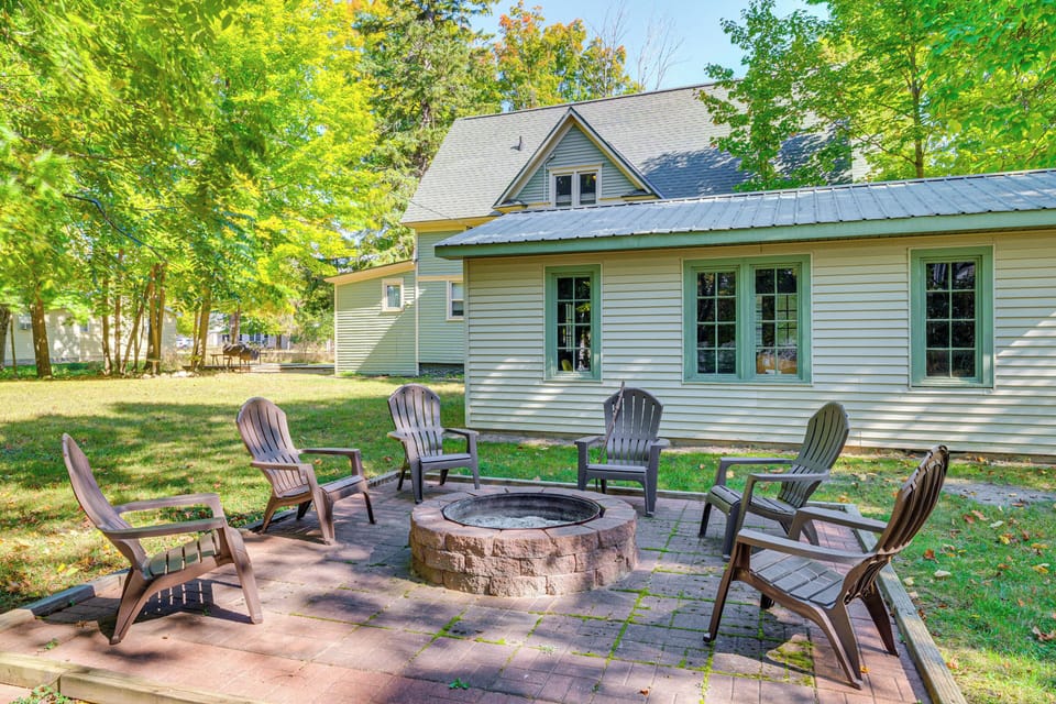 Boyne City Vacation Rental | 4BR | 2BA | 2,100 Sq Ft | Stairs Required