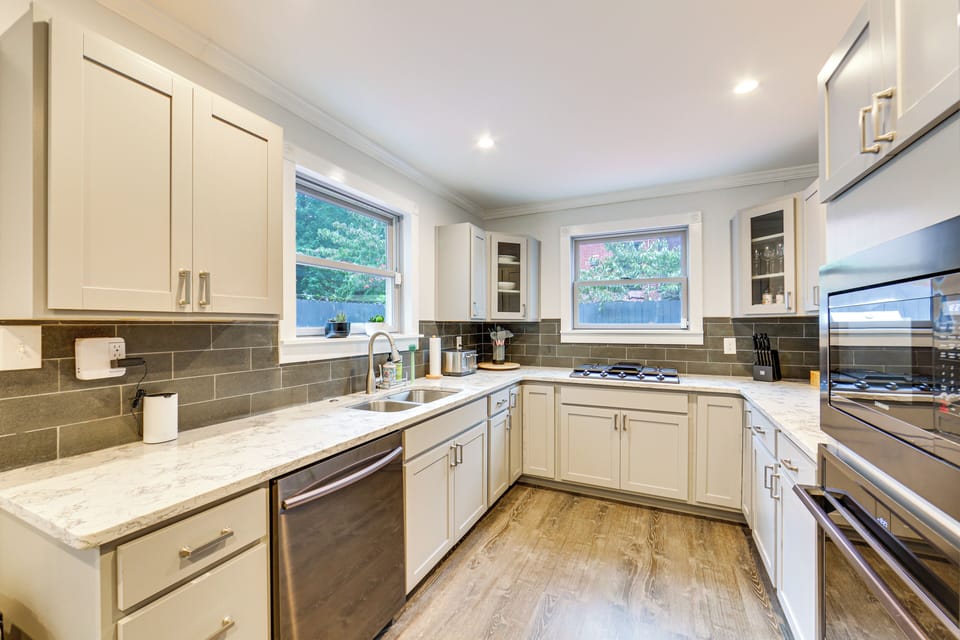 Kitchen | Free WiFi | 3-Story Property