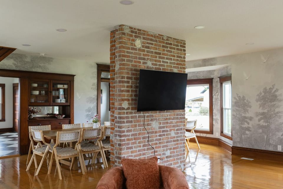 First Floor: Open Living and Dining Area (2)