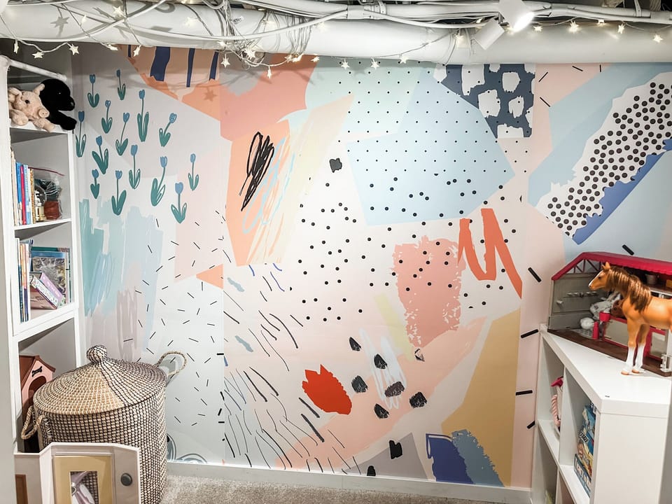 Small play room with books, games, toys for kids