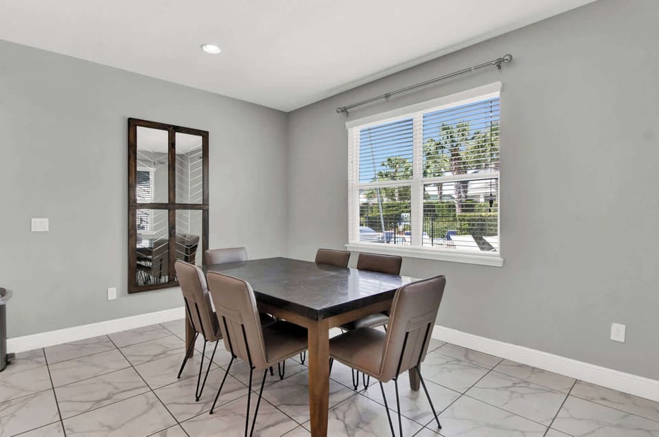 Enjoy meals together in our dining area for 6, perfectly situated next to the kitchen.