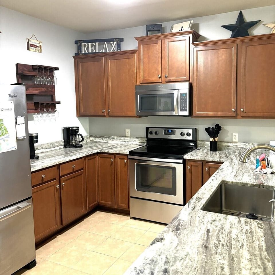 Kitchen Stocked with All Your Getaway Necessities