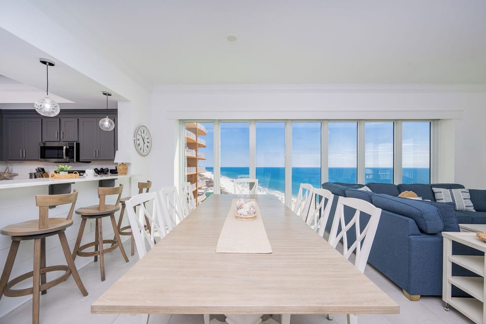 Create lasting memories with stunning views of the beach and a family meal or fun game night