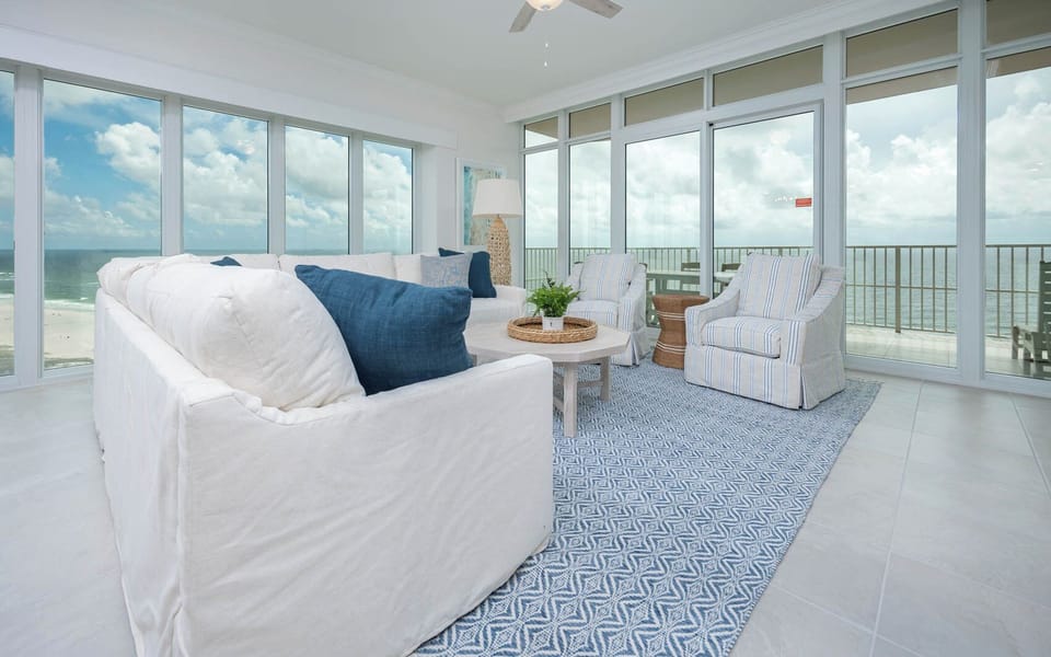 Phoenix Gulf Towers 1408, Tower Two, Orange Beach, Alabama, beach front, 4 bedroom condominium on the 14th floor