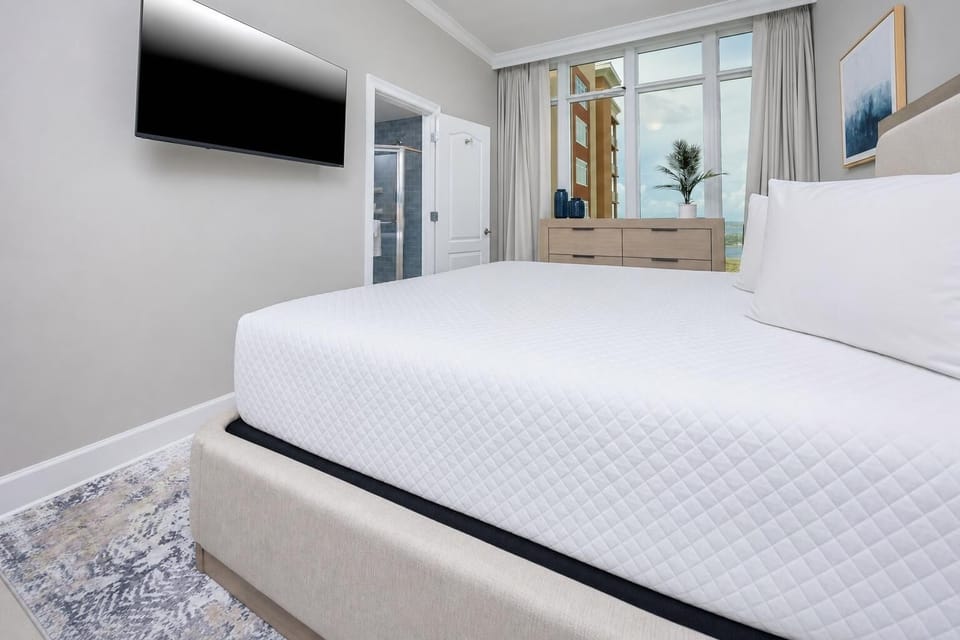 Unwind in this relaxing king guest suite with a good movie and drift off into a peaceful slumber