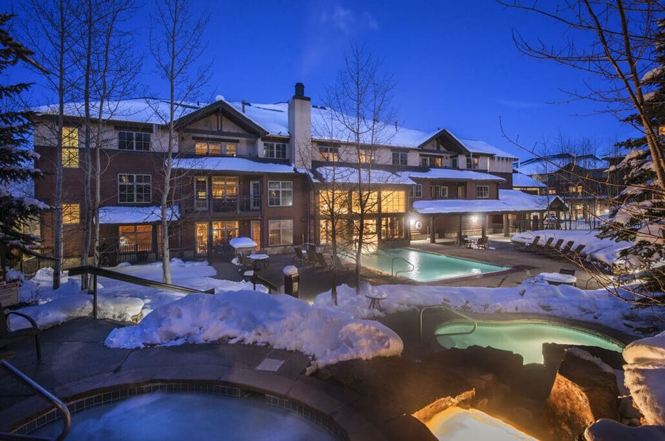 One of the pool and hot tub areas
