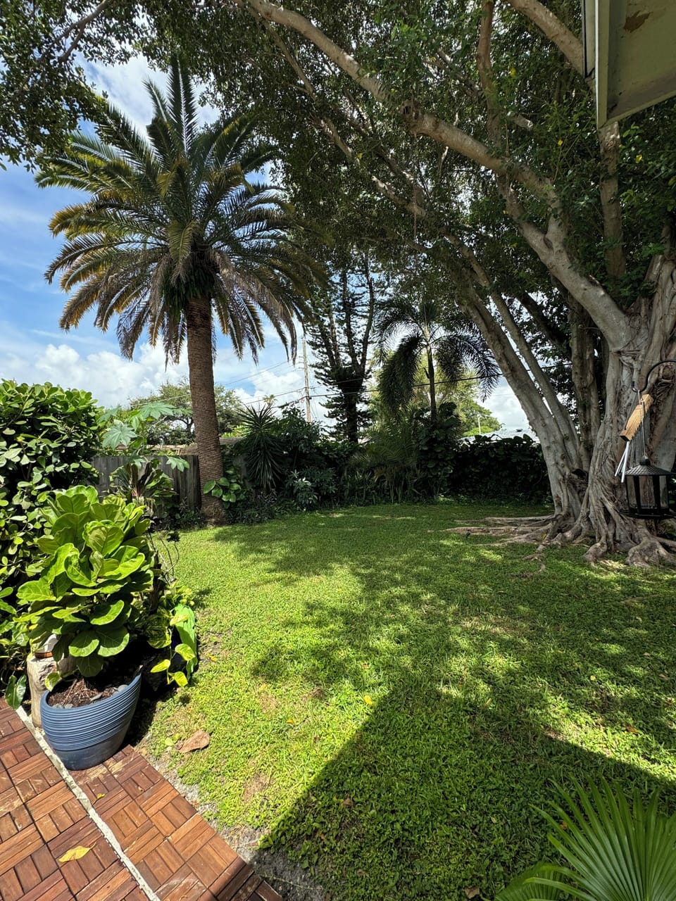 Backyard and washer and dryer accessible for longer than a week stay 