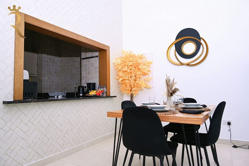 Enjoy family meals and cozy evenings in our living room with a dining table