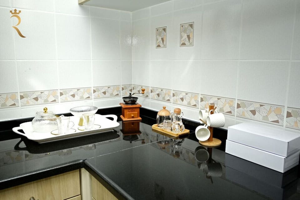 Indulge your inner chef in our upscale kitchen, where luxury meets functionality.