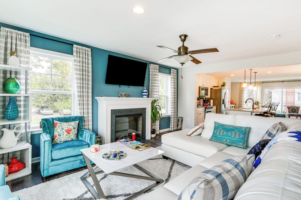 Charles Town Vacation Rental | 4BR | 3.5BA | 2,250 Sq Ft | 2 Steps Required