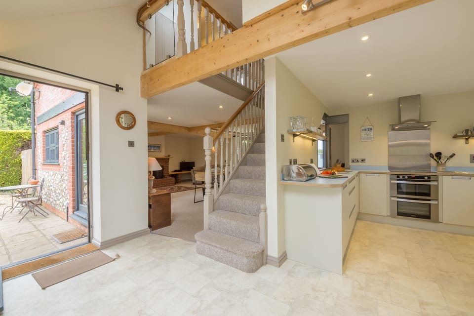 Ground floor: Open plan entrance hall and kitchen