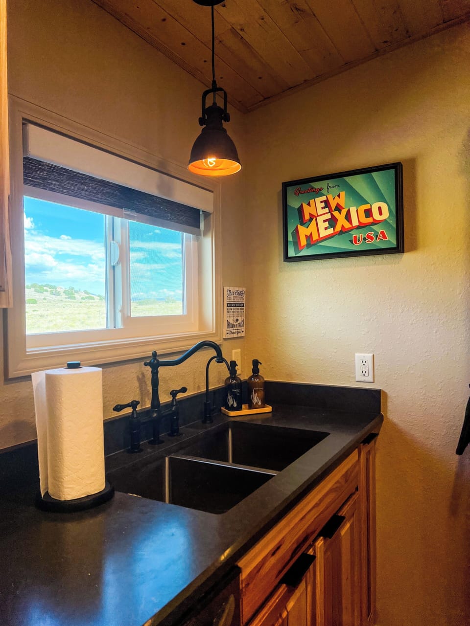 Kitchen sink w a view