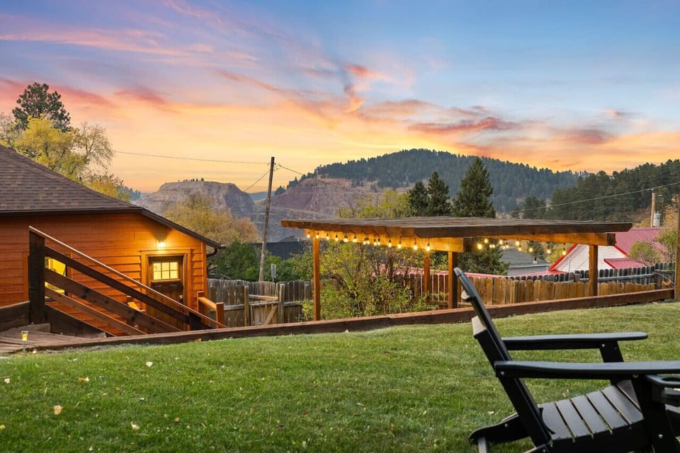 The outdoor space offers breathtaking views of the surrounding landscape, providing a peaceful retreat where you can unwind and appreciate the beauty of nature.