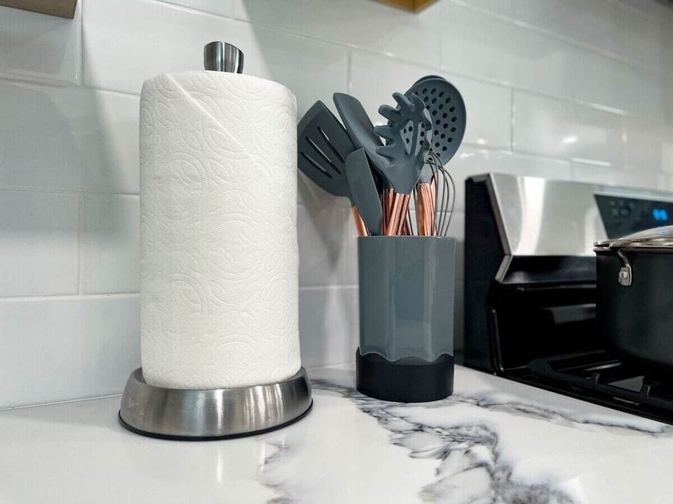 With  kitchen cutlery and utensils