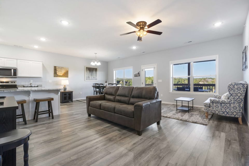 Socialize in the bright open living space