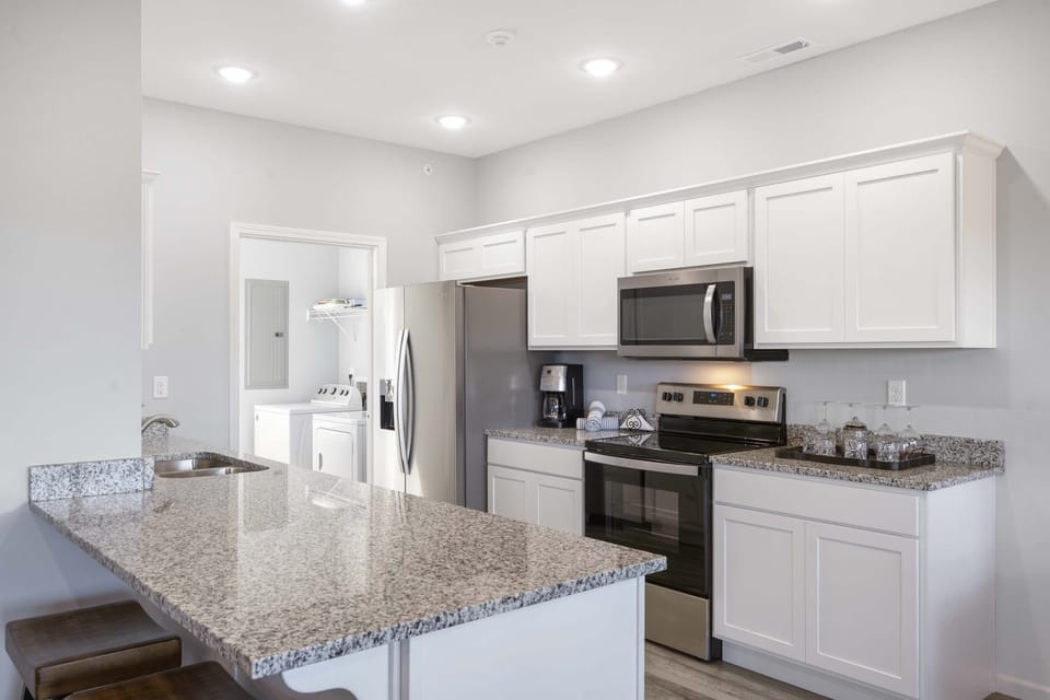 Whip up your favorite meals in the full kitchen