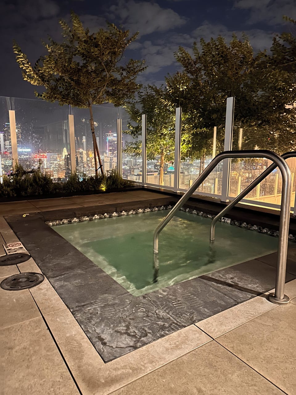 Rooftop Jacuzzi at night