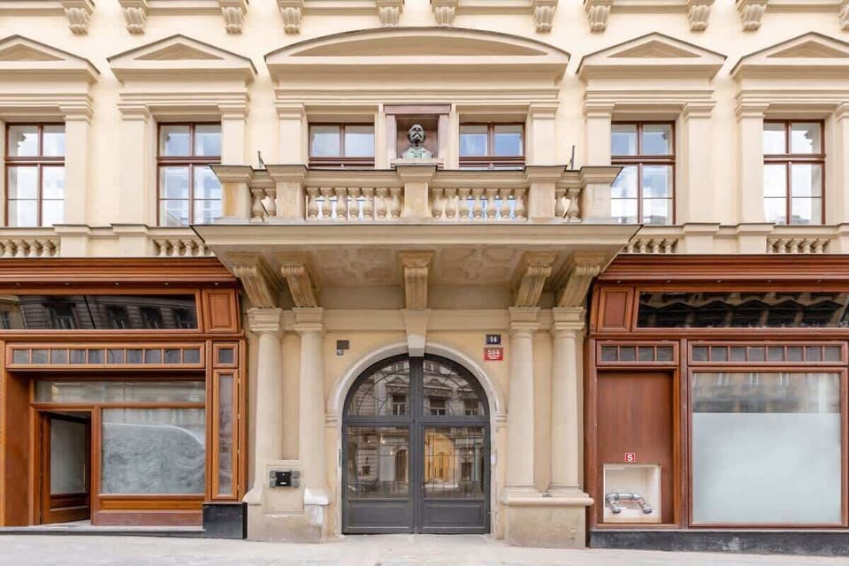 Entrance to the building