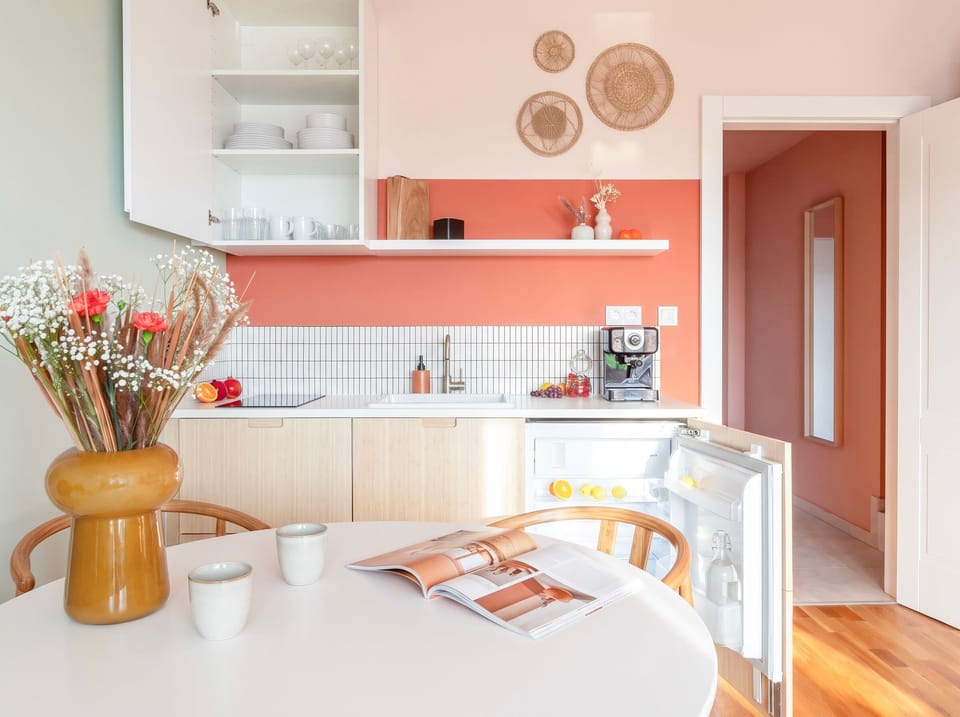 Kitchen is fully equipped with everything you need for basic cooking - please, see the list of amenities