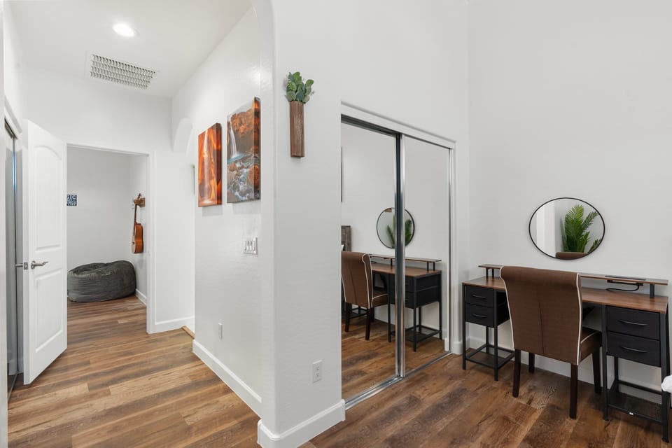 Master bedroom dedicated work space or makeup area