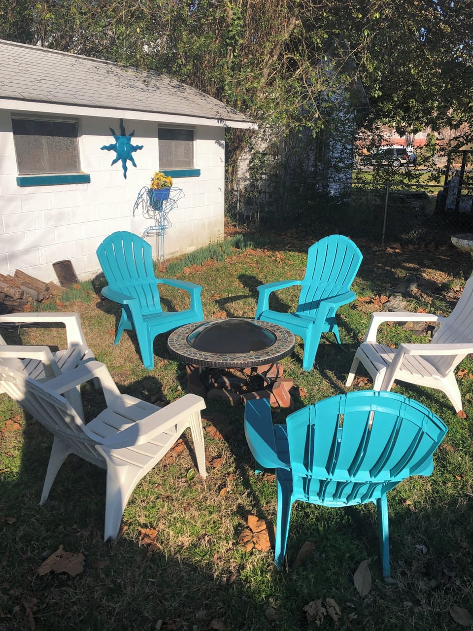 Back yard fire pit