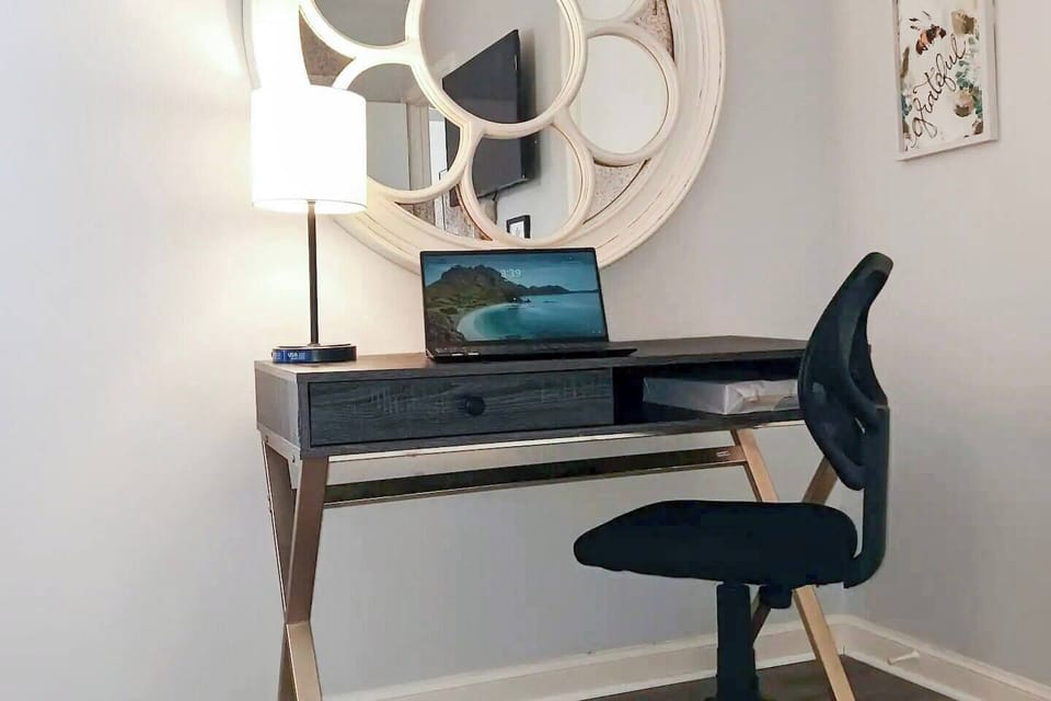 [Work Space] HP LaserJet printer available upon request.