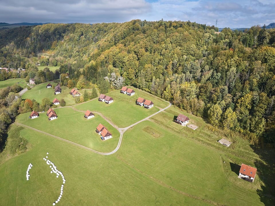 Grass, Natural Landscape, Landscape, Plain, House, Grassland, Rural Area, Land Lot, Field, Human Settlement