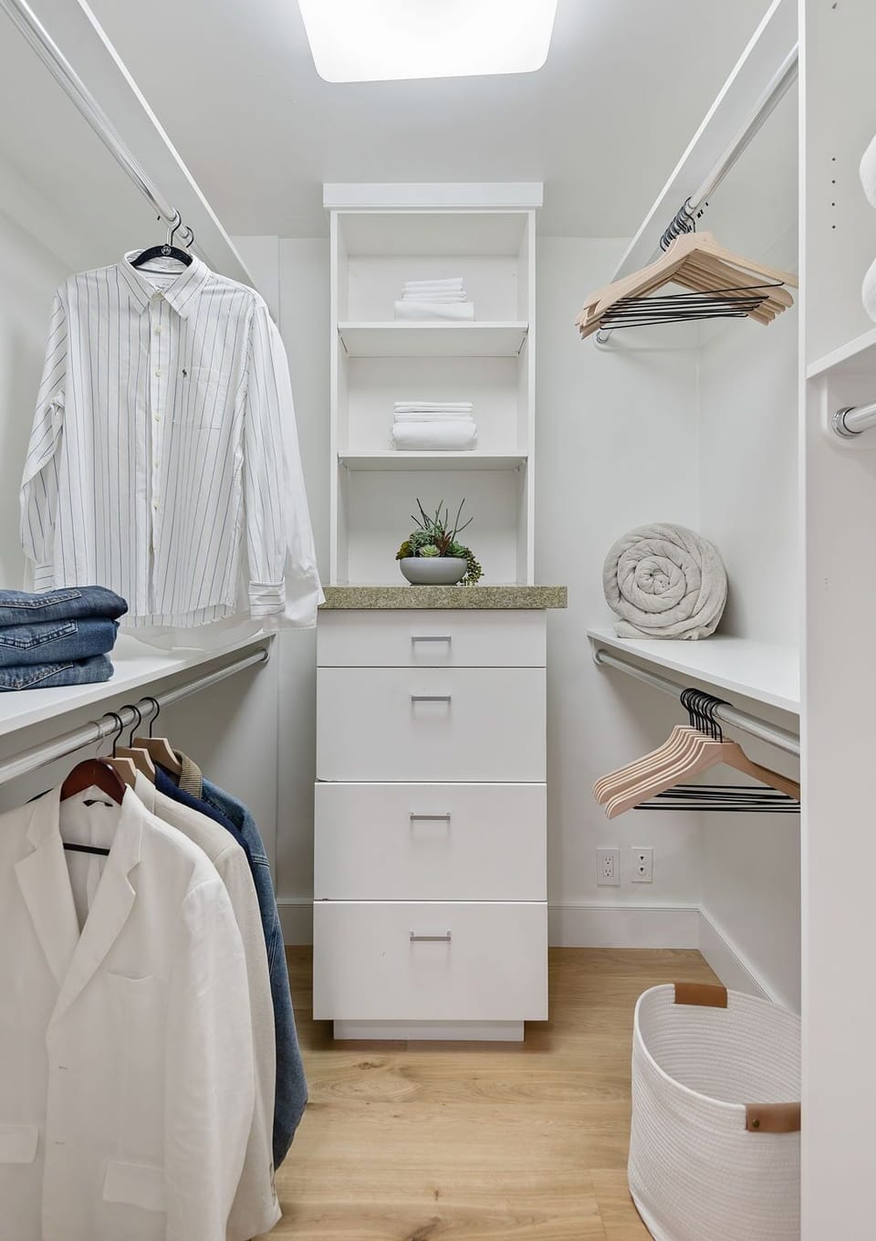 Walk-in closet in second bedroom
