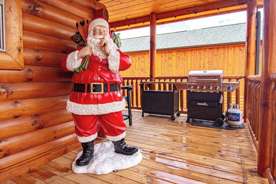 Santa will greet you as you arrive!
