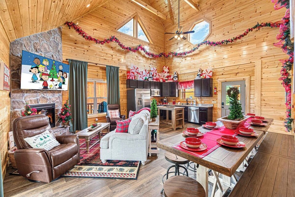 Open Living Room and Full Kitchen