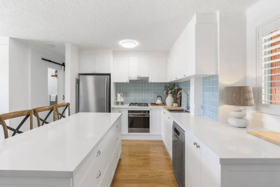 Fully equipped kitchen with coffee machine