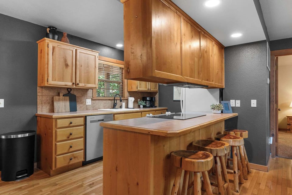 Pull up a stool to enjoy breakfast or to keep the cook company!