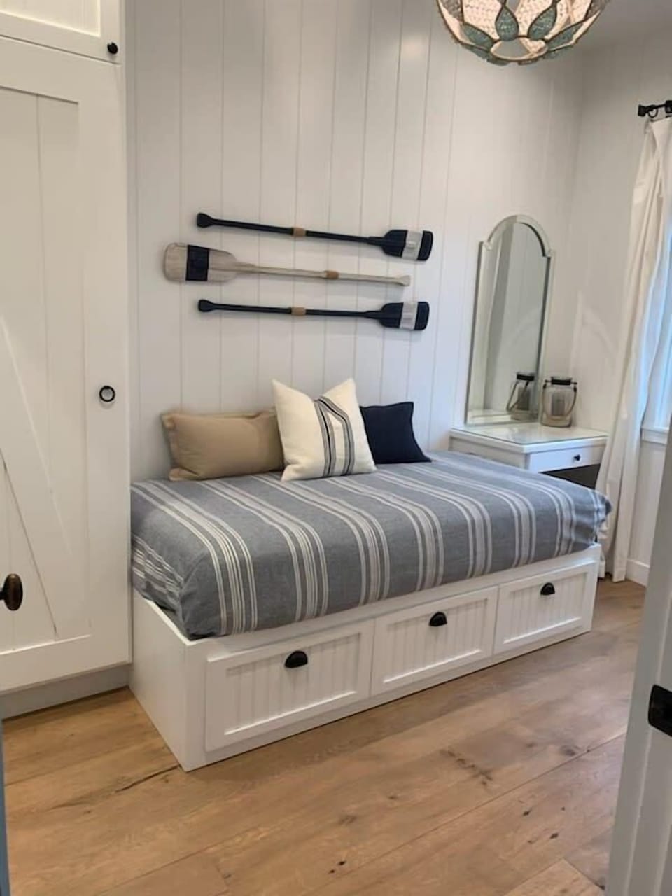 Bedroom 2- Twin sized bed with custom closet