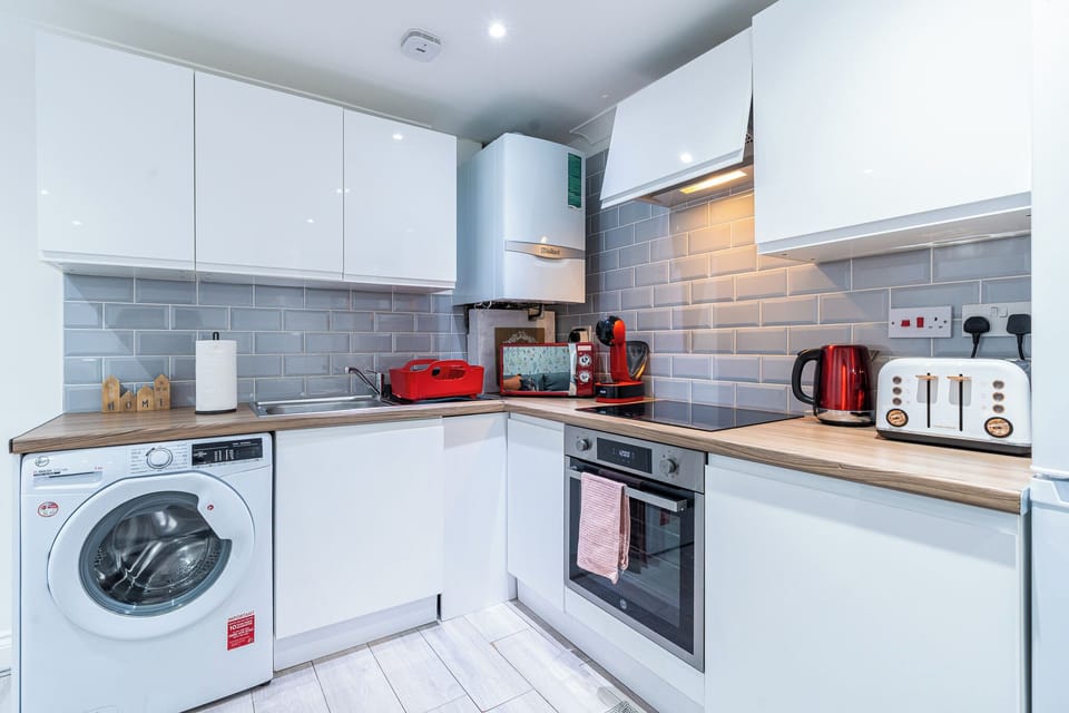 KITCHEN WITH LAUNDRY AND ESSENTIALS