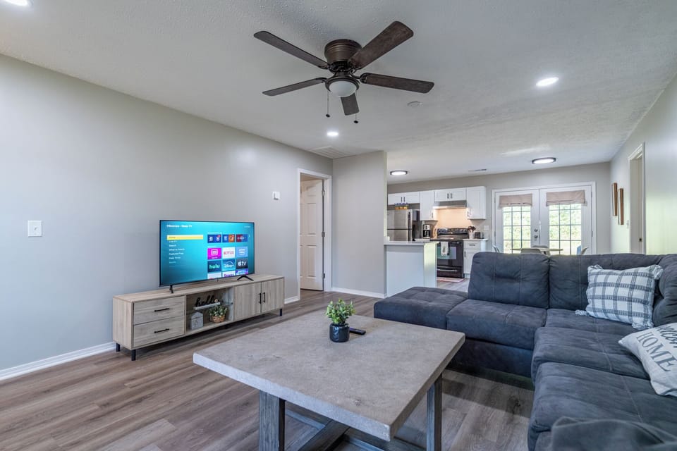 Relax in the living room and catch a show.