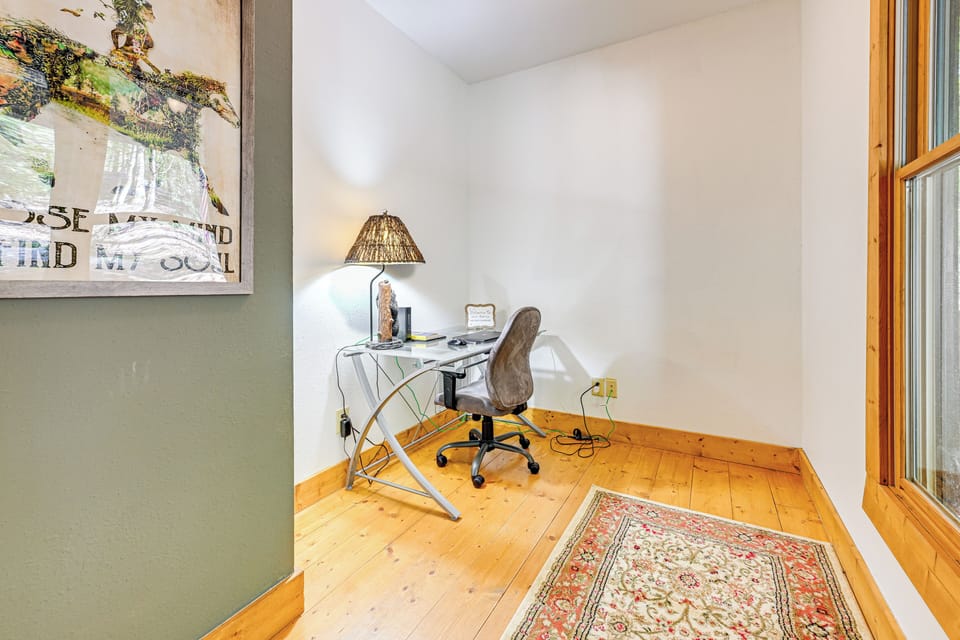 Office | Main Level | Laptop-Friendly Workspace