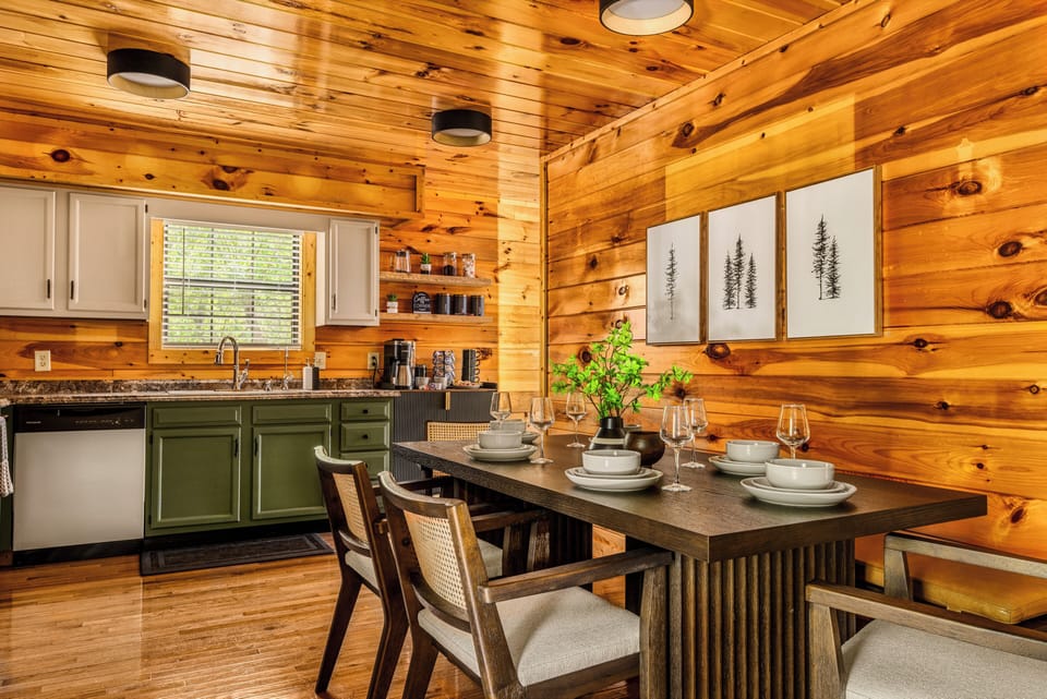 Large full kitchen with all the necessities for cooking a great meal!