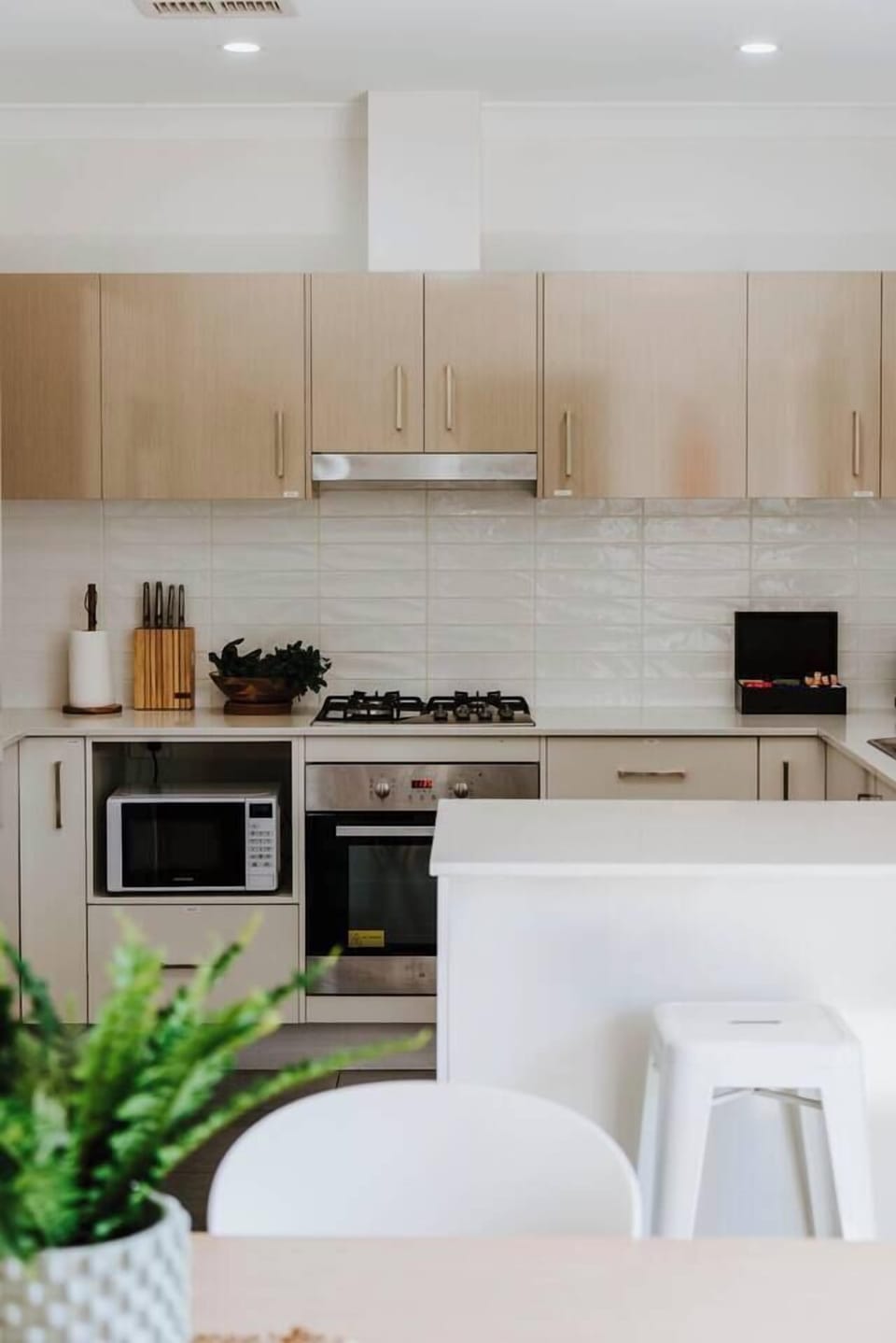 The kitchen is fully-equipped with all the essentials, making cooking at home a breeze.
