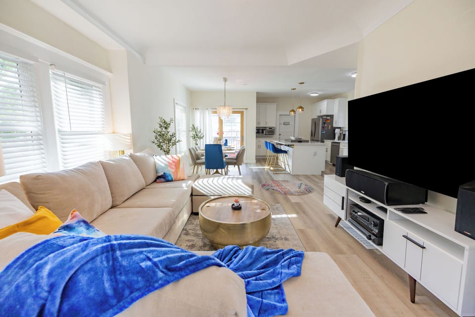Main floor open living space.