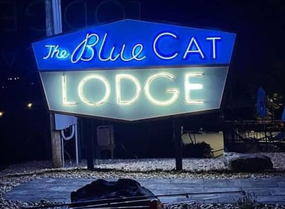 See the original Blue Cat Lodge sign from Netflix's Ozark—only at Alhonna!