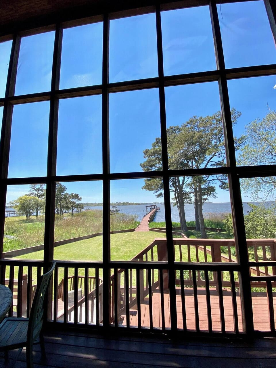 View from screened porch