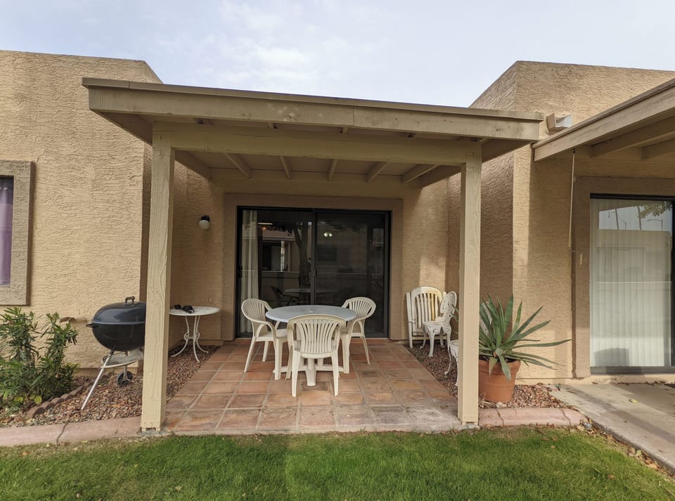 Private Patio With Grill