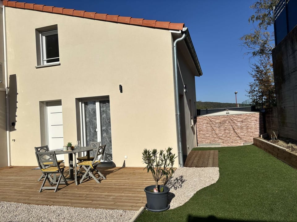 private terrace and private parking