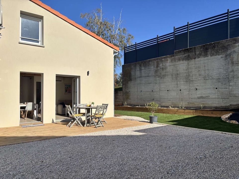 private terrace and private parking