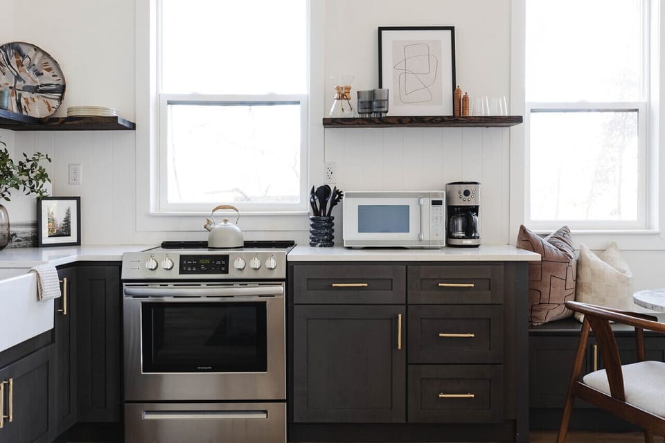 Enjoy top of the line appliances during your stay as well as a full coffee bar with Nespresso, 10 cup pot, and pour over.
