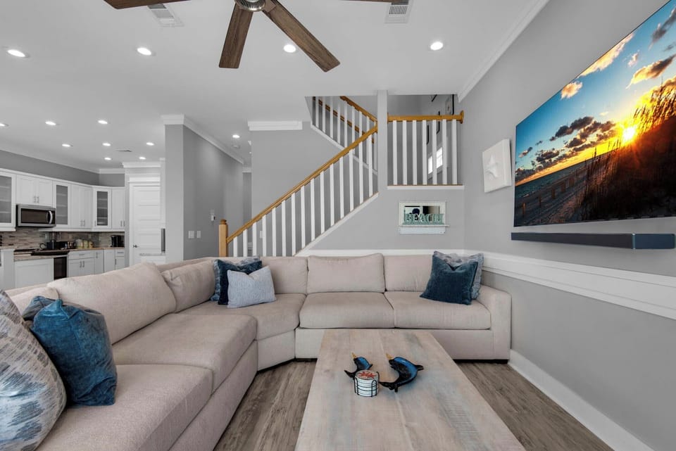 Plenty of seating in the living room