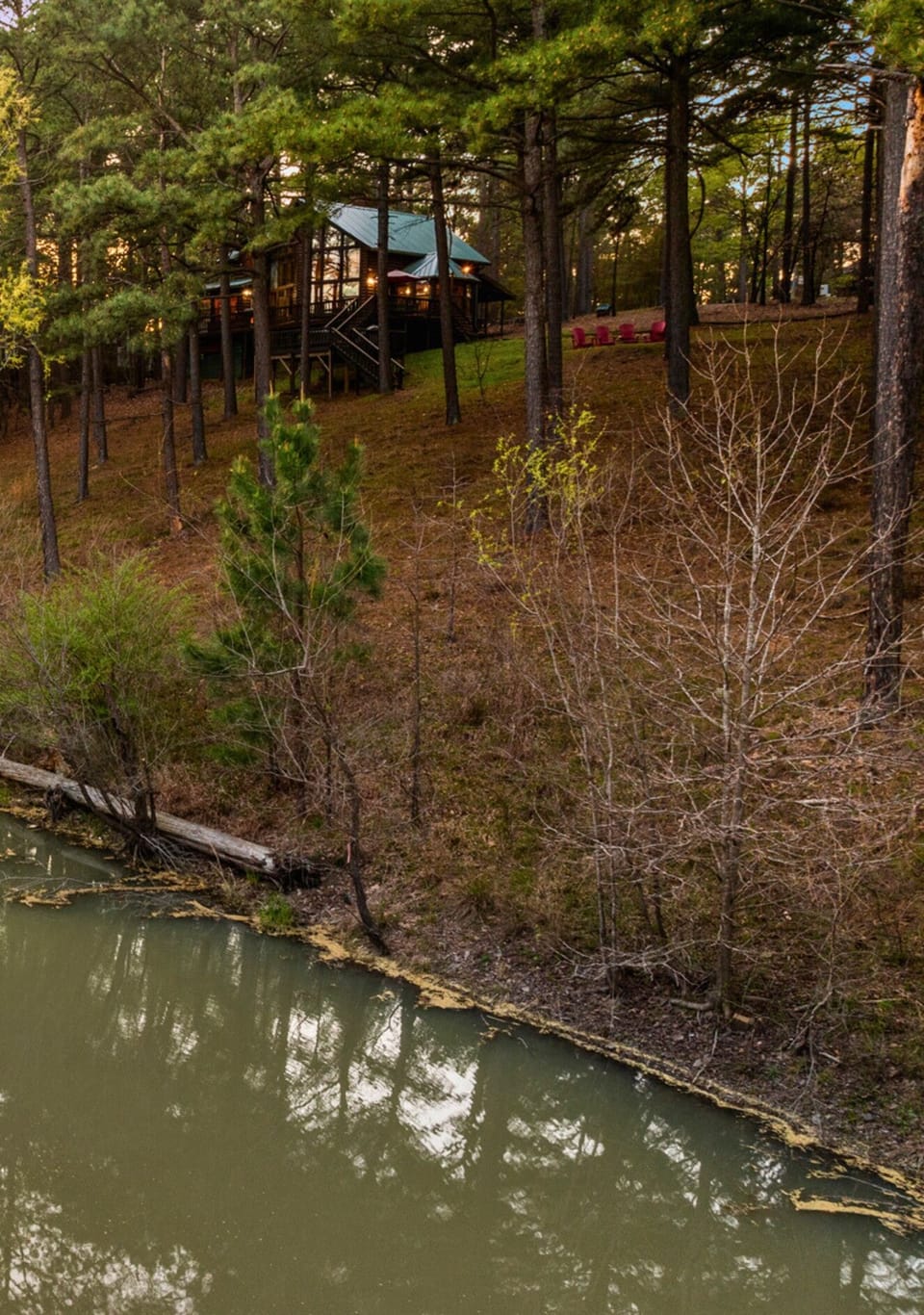 Enjoy the simple pleasure of fishing at the private pond, where catch-and-release keeps the fun going—no bait shop required.