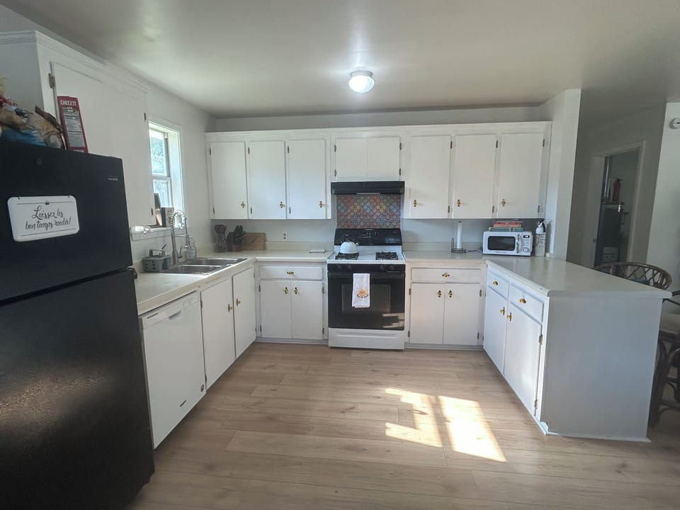 Fully stocked kitchen