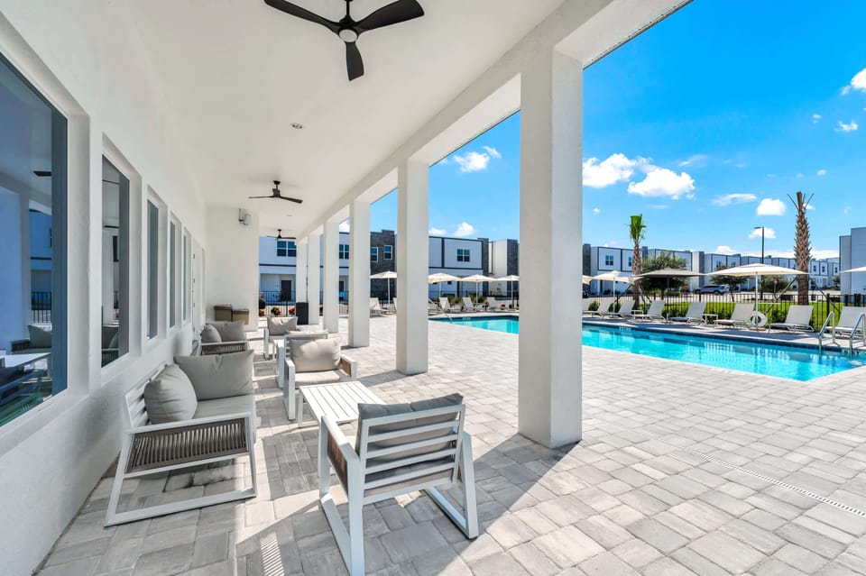 Clubhouse amenities with pool, lounges, and more, your perfect spot to relax or connect.