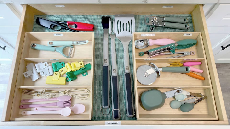 Not only equipped but an organized kitchen!